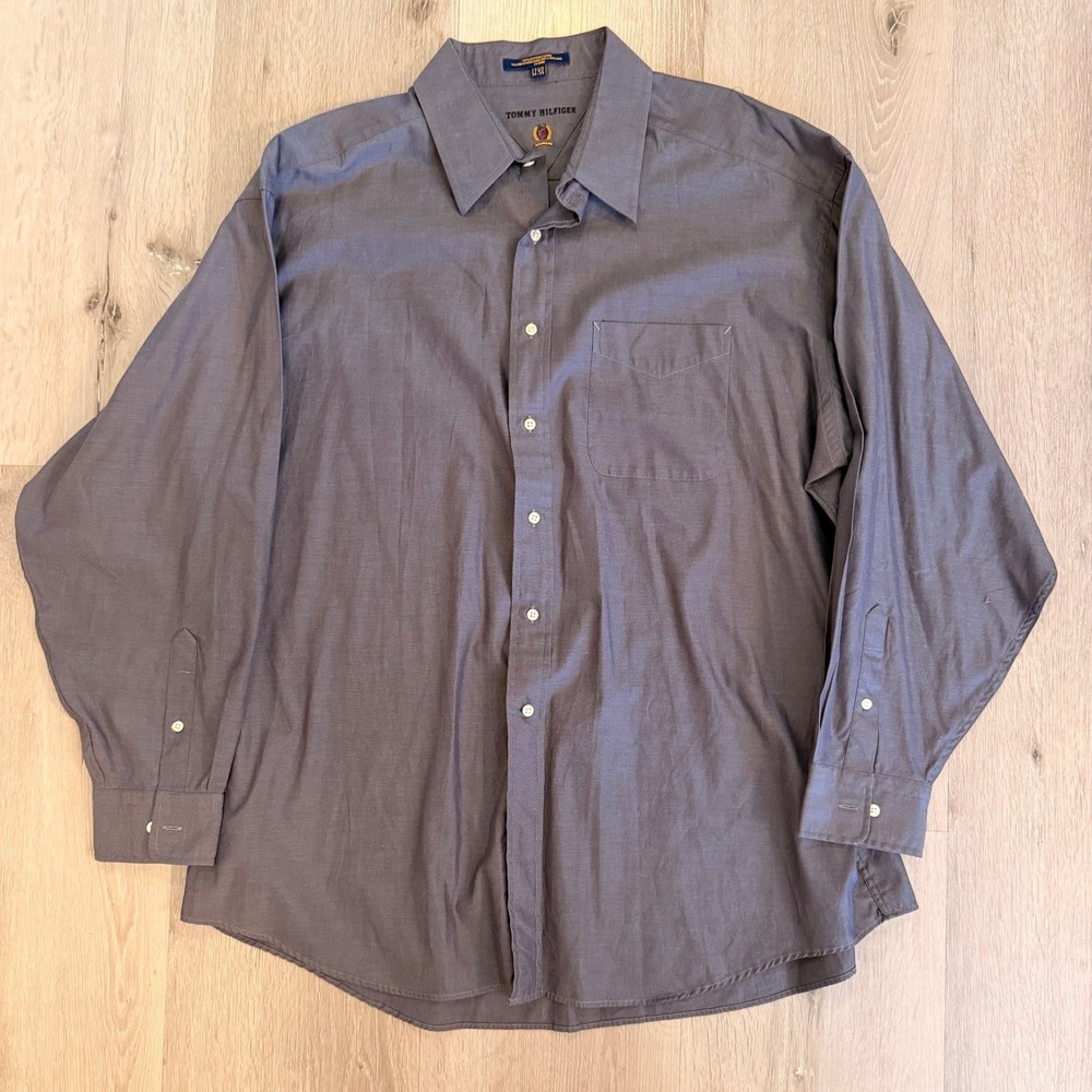 Vintage Tommy Hilfiger Dress Shirt 1990s/ Early 2000s / Men's Tailored Hong Kong
